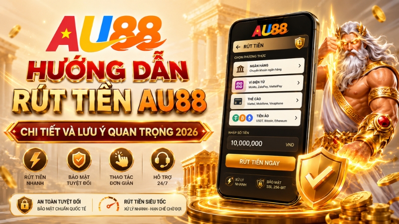 Hướng Dẫn Rút Tiền AU88 - Nhanh Chóng, An Toàn & Không Phí 2026